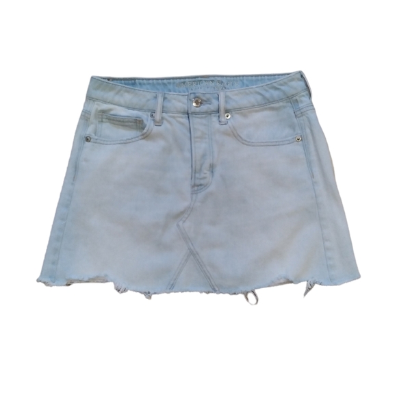 American Eagle Outfitters Dresses & Skirts - American Eagle Outfitters Raw Hem Mini Denim Skirt